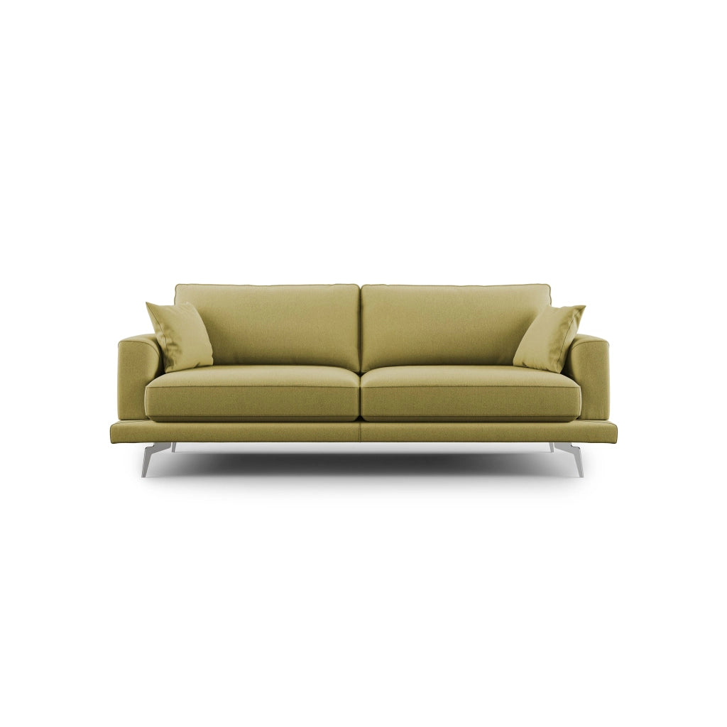 Dorian Divano moderno in tessuto morbido antimacchia T05 218 cm giallo