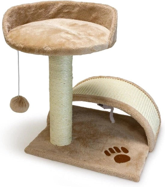 Post per gatto con asta e arco 50 cm beige camel 5050