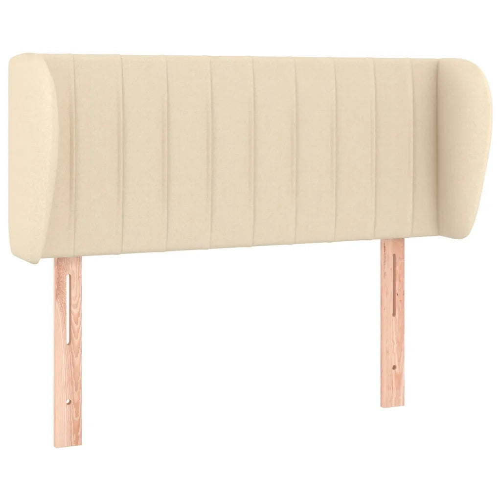 Testiera ad Orecchio-Testata con Orecchie Crema 93x23x78/88 cm in Tessuto 602984