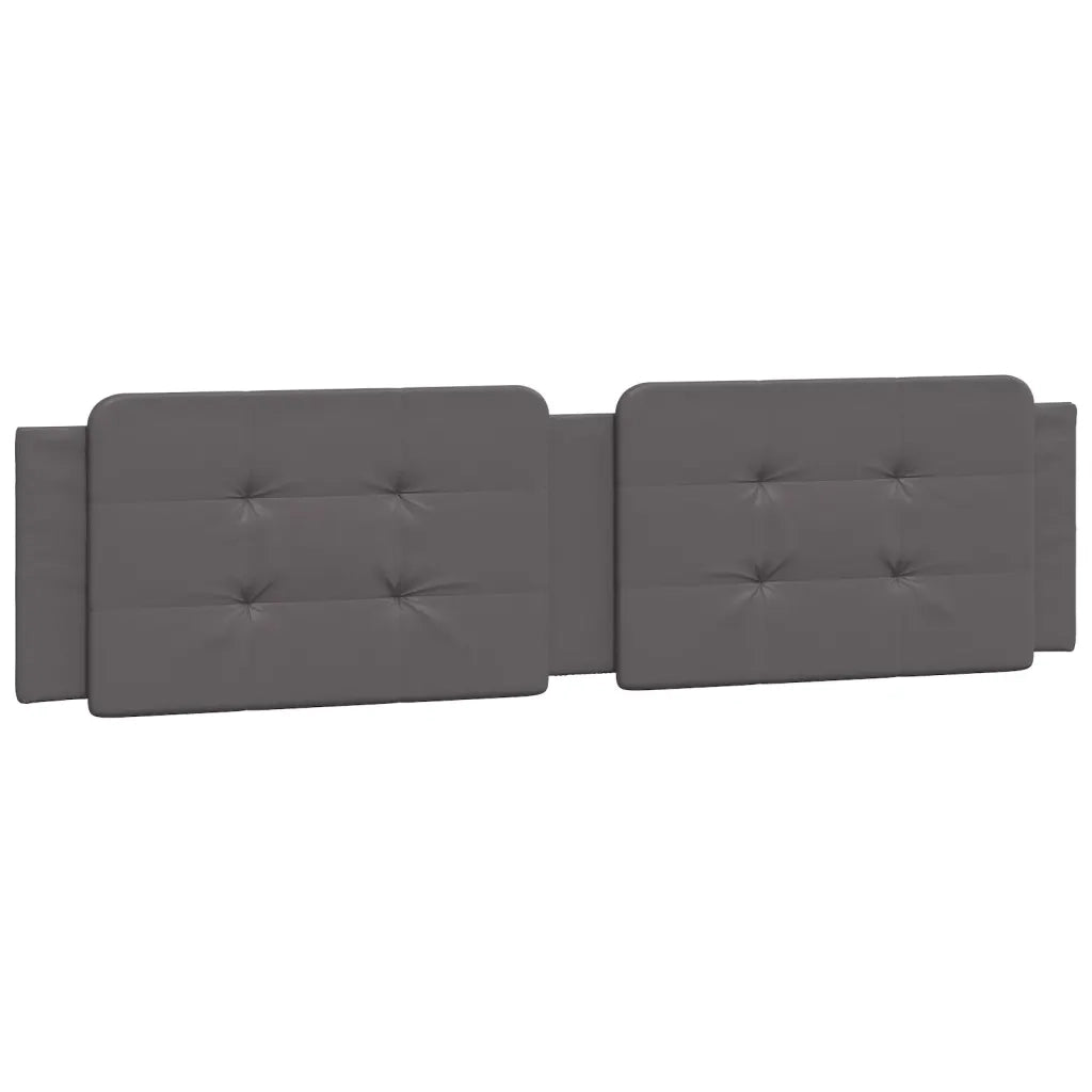 Letto con Materasso Zadar Grigio 200x200 cm in Similpelle
