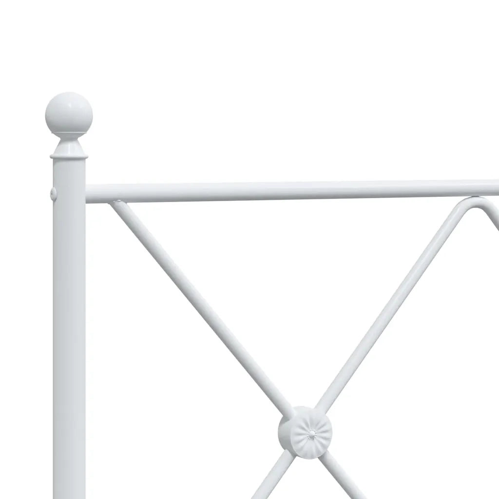 Testiera di Ricambio in Metallo Bianco 150 cm 376585