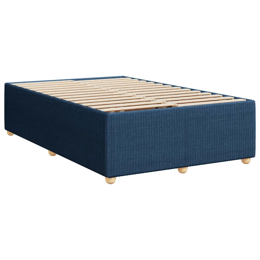 Letto box spring con materasso Blu 120 x 190 cm Tessuto 3452882