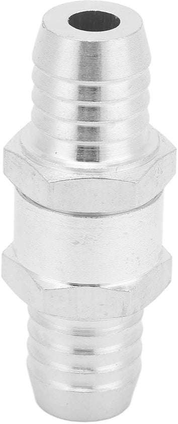 Terugslagklep universale a doppia azione in alluminio 0.2-6 bar - Zona di applicazione: combustibile, acqua, olio, aria/vuoto - Finestra in zavorra in alluminio - Colorazione: argento - Tipo di valvola: a doppia azione