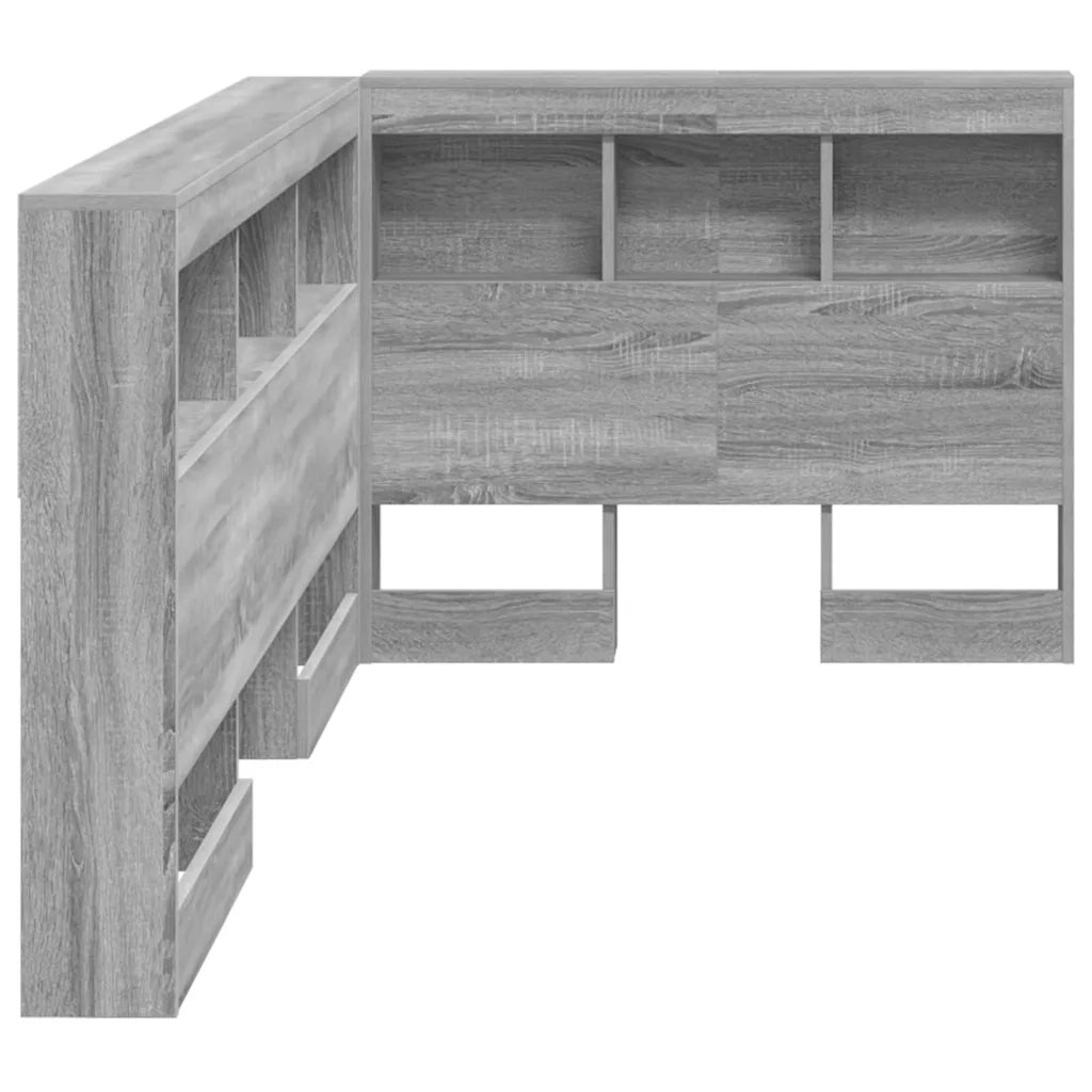 Testata contenitore Grigio Sonoma 90 cm Legno multistrato 3335522