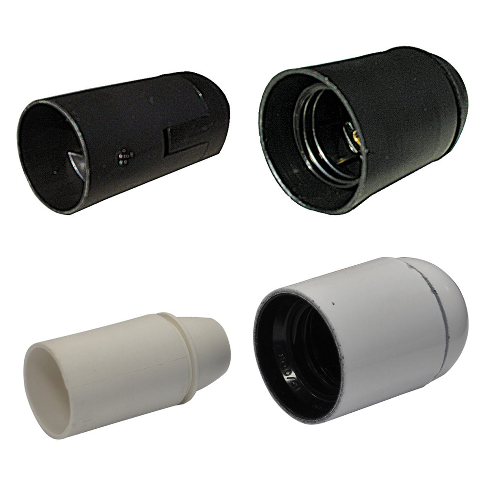 PORTALAMPADA LISCIO E 14 - colore bianco- 10 pezzi