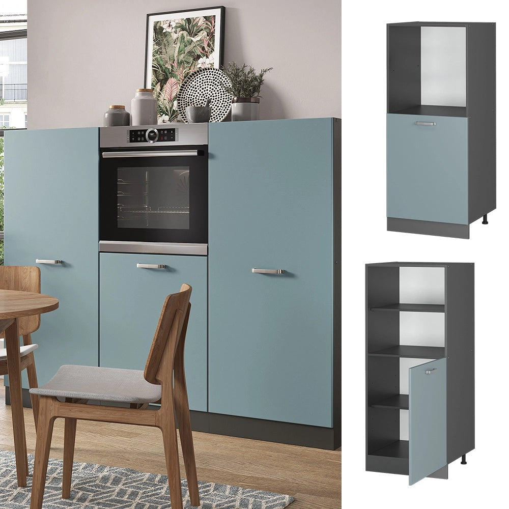 Mobile per forno da incasso R-Line Grigio-blu/Antracite 60 cm Vicco