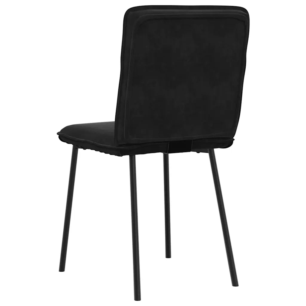 Sedie da Pranzo 6 pz Nere in Velluto 3315585
