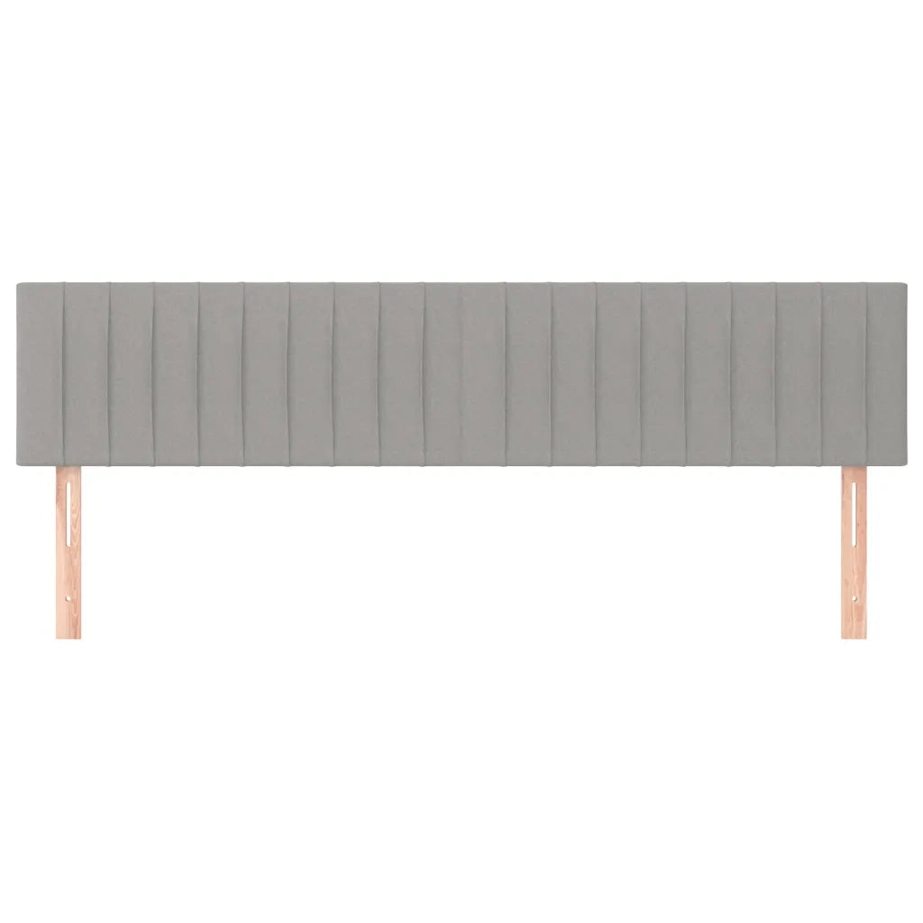 Testiera | Testata Grigio Chiaro 160x5x78/88 cm in Tessuto