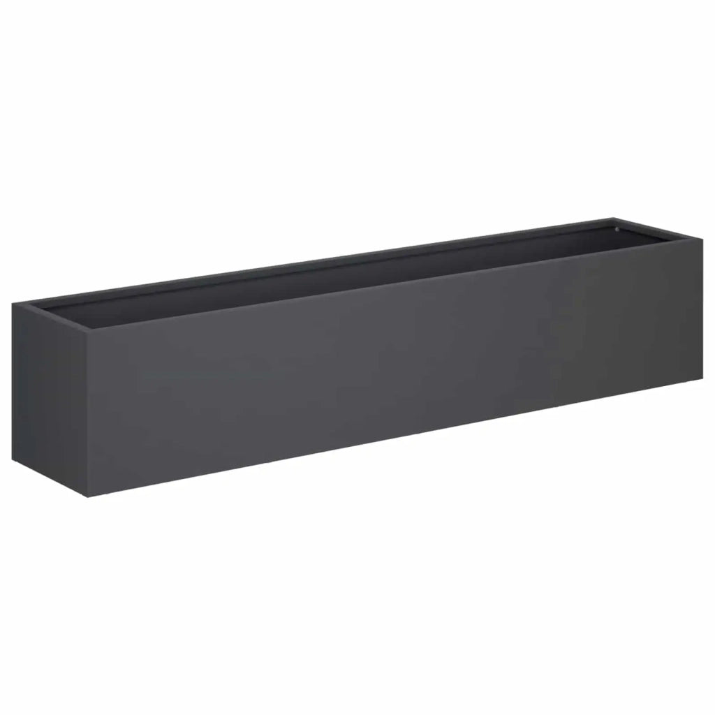 Vaso da giardino 2 pz Antracite 80 x 20 x 20 cm 8005167