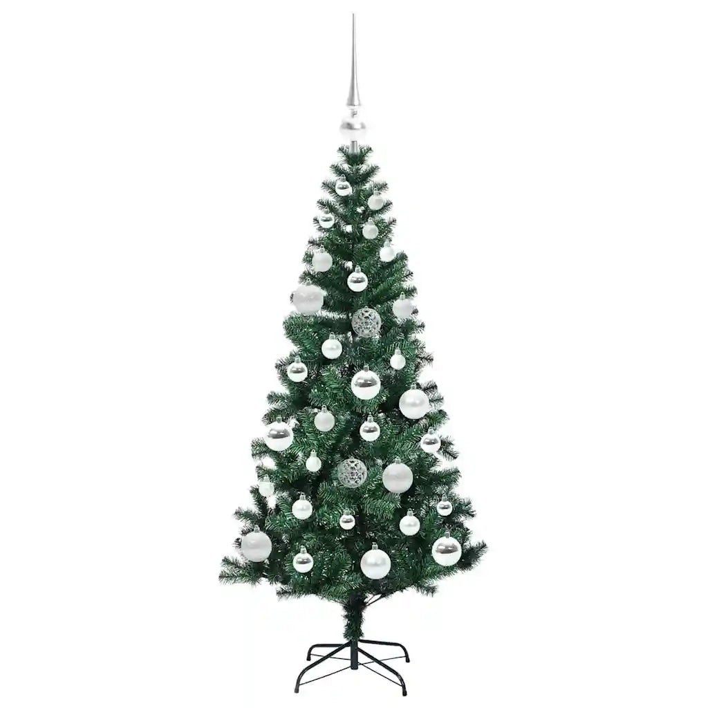 Albero di Natale artificiale con luci integrate Verde 120 cm 3396741