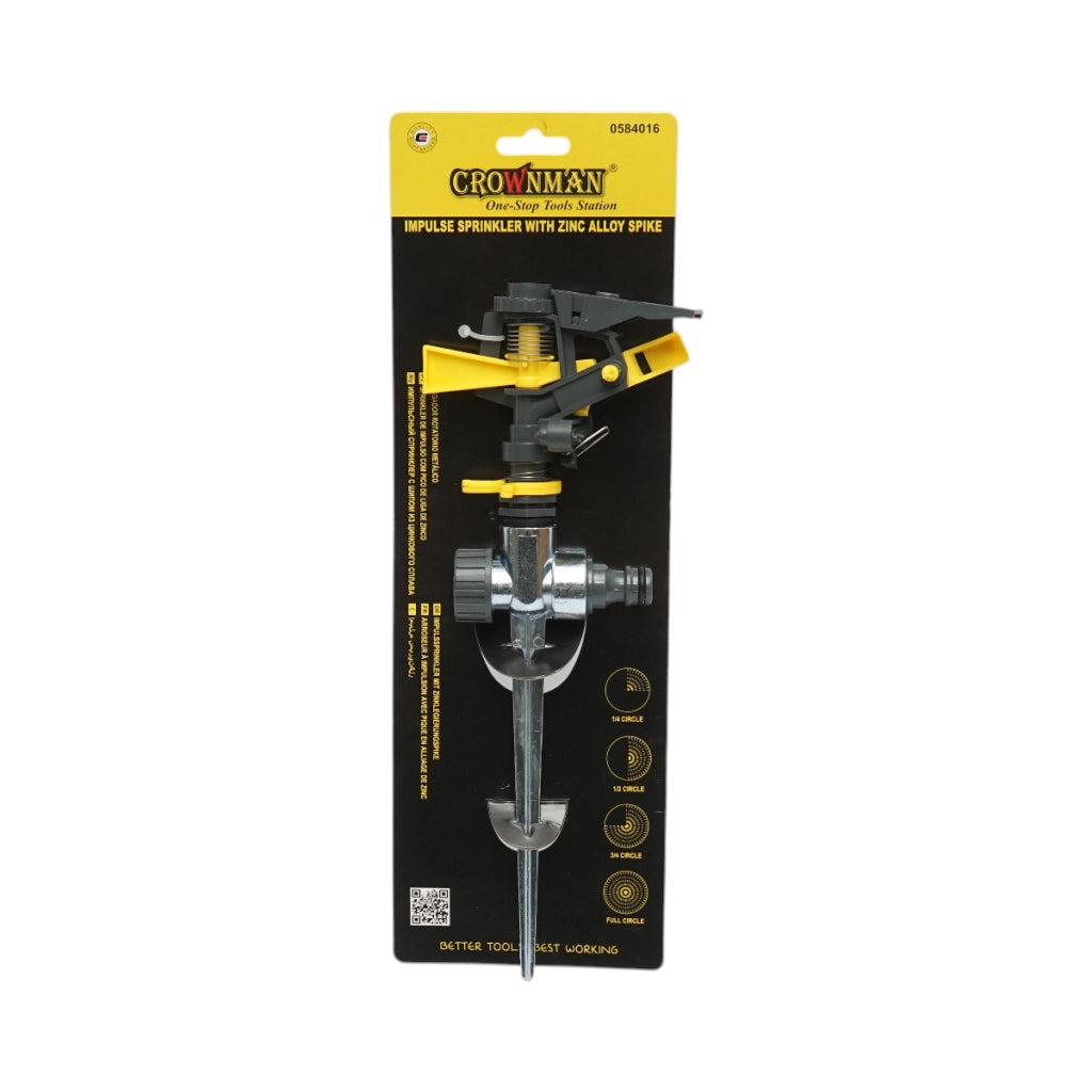 Irrigatore a impulsi rotativo Crownman a 360 gradi
