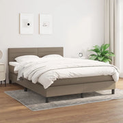 Giroletto a Molle con Materasso Tortora 140x200 cm in Tessuto 3140141
