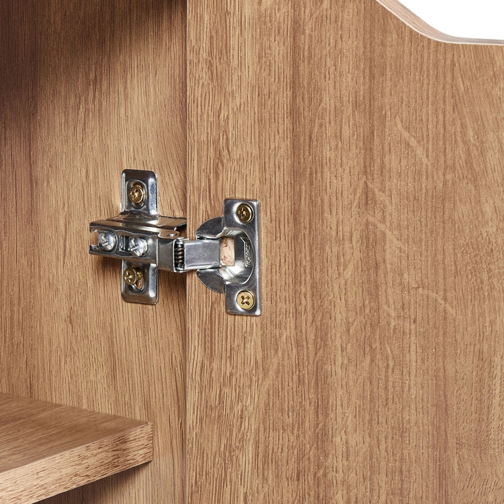 Mobiletto lavabo bianco MDP 60 x 80 cm Bagno con mensola
