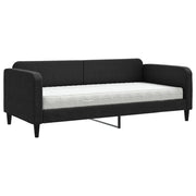 Divano letto | Sof¨¤ letto | Letto singolo con Materasso Nero 90x200 cm in Tessuto