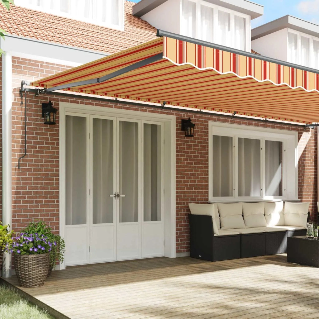 Tenda Retrattile Giallo e Arancione 600 × 300 cm 3331603