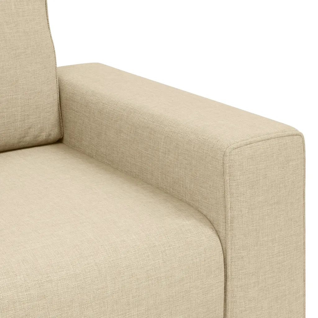 Divano a 3 Posti-Sofa 3 Posti Crema 180 cm in Tessuto 540704