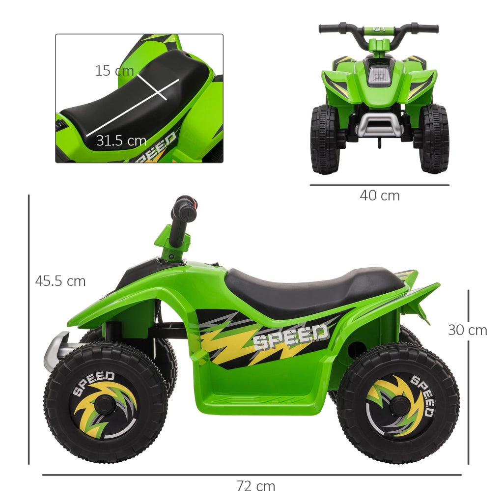 Quad Elettrico per Bambini ¨C Minimal ¨C Verde 72x40x45.5 cm