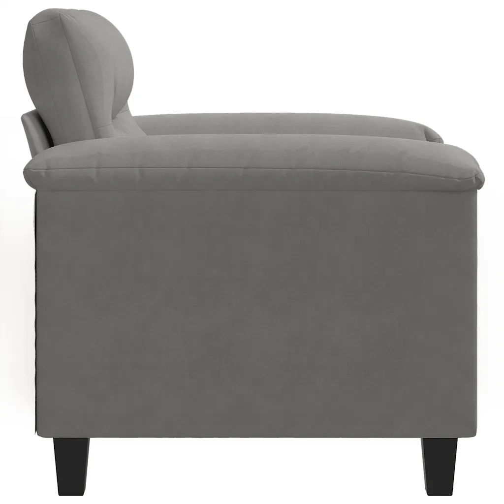 Poltrona | Sedia Relax Grigio Scuro 60 cm in Tessuto Microfibra