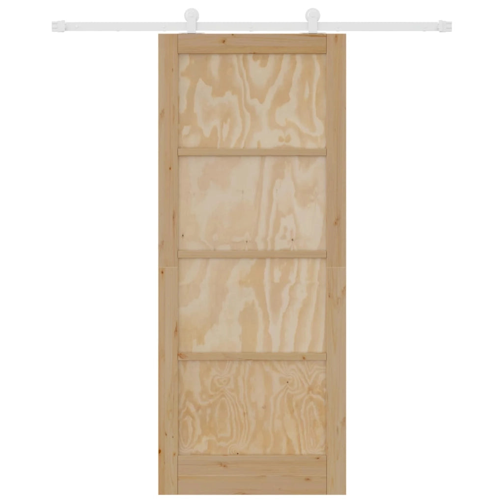 Porta scorrevole Naturale e Bianco 86 x 211 cm 3445475