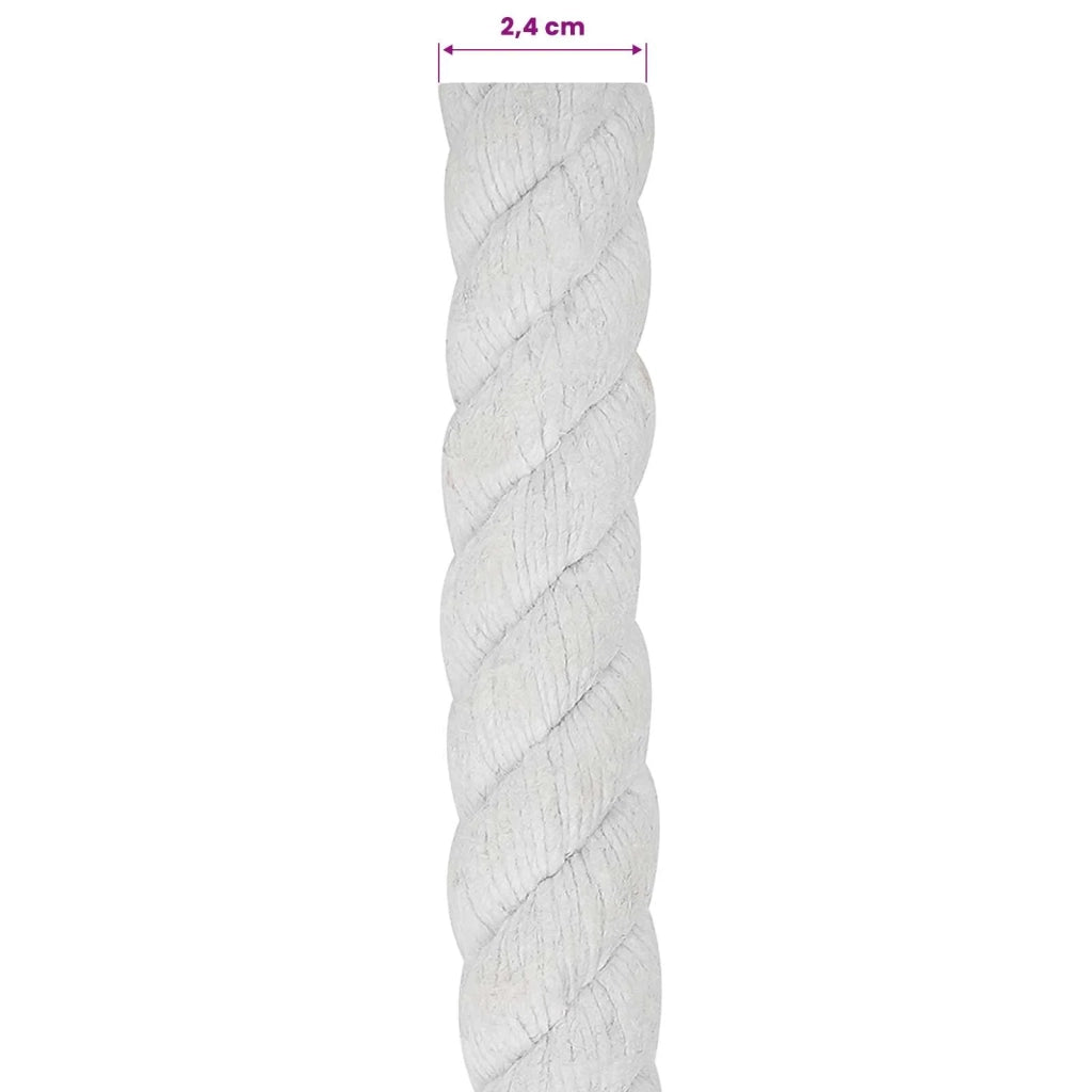 Corda Bianco 2,4 x 2,4 x 5000 cm Cotone 42011877