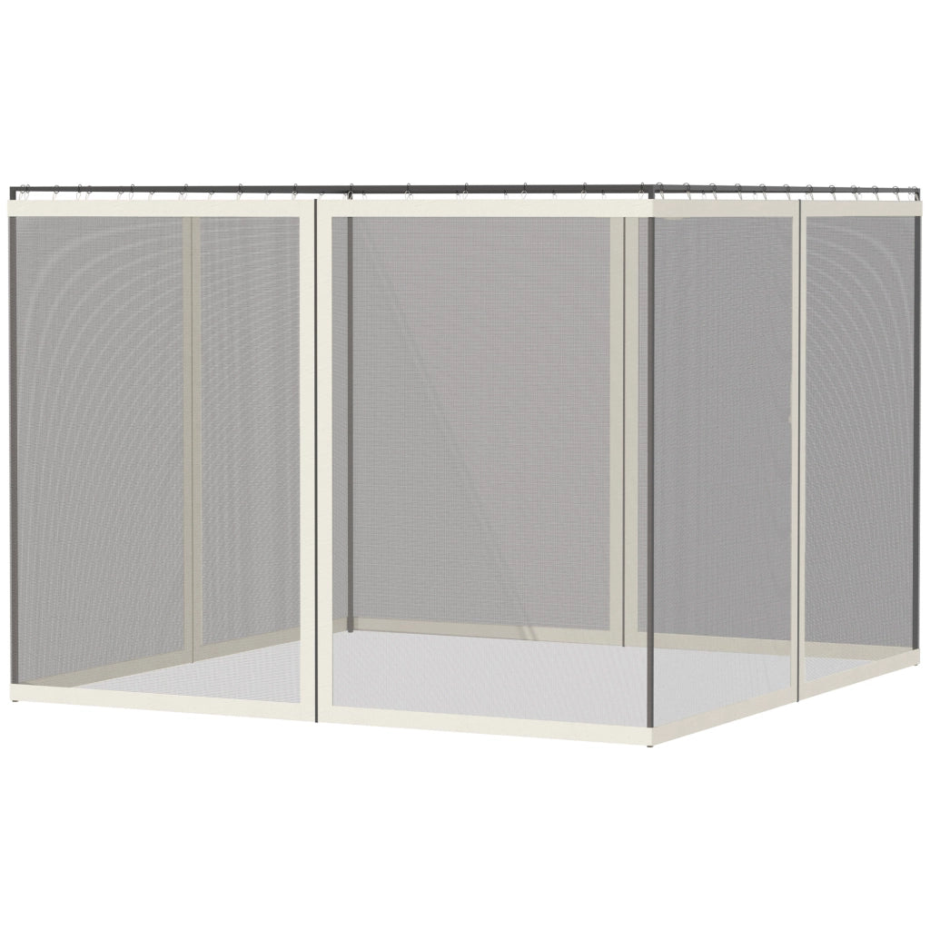 Zanzariere per gazebo 3x4m ¨C Xylo ¨C Set 4 pezzi con zip e ganci