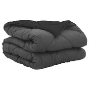 Piumone | Duvet Estivo Nero e antracite 220 x 135 cm Microfibra
