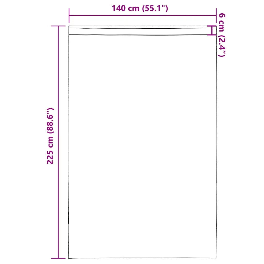 Tende in Voile con Tasche per Aste 2 pz Blu Reale 4102213