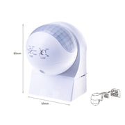Sensore di Movimento a Infrarossi e Crepuscolare Montaggio a Parete Muro Carcassa Bianca Testa Orientabile 180 Gradi IP44 SKU-5088