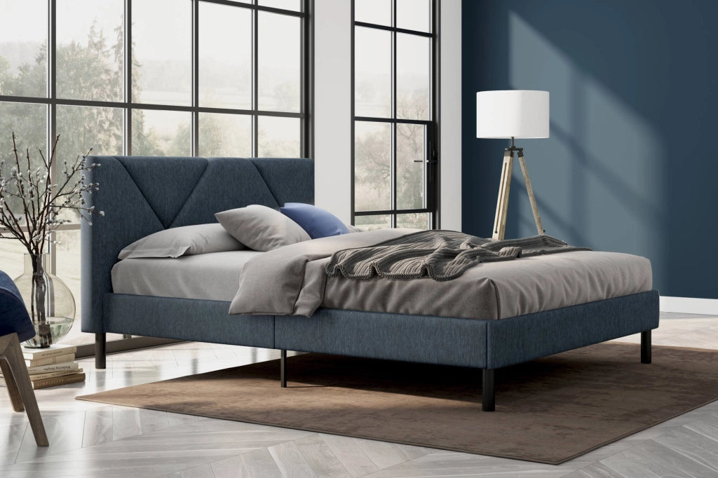 Hemera, Letto Piazza e Mezza Dimensione Materasso 120x190 cm, blu