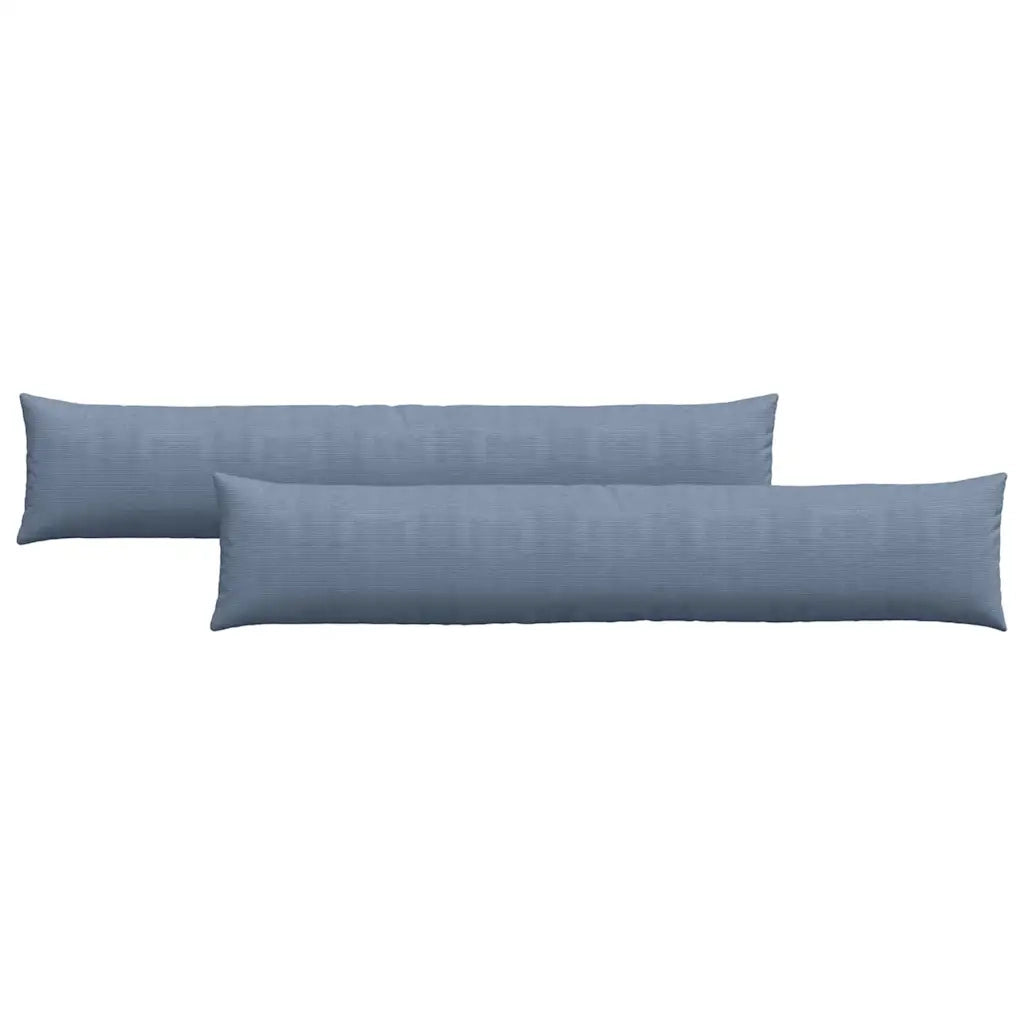 Cuscini da Divano 2 pz | Cuscini per sedie Blu 200 x 40 cm Tessuto in Cords