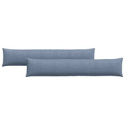 Cuscini da Divano 2 pz | Cuscini per sedie Blu 200 x 40 cm Tessuto in Cords