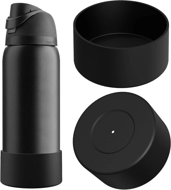 Kit di protezione per contenitori - Set di protezione per contenitori - Protezione per contenitori - Resistente a urti e graffi - 2 pezzi - Nero