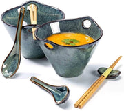 Set di piastrelle ceramica - design unico - set da 2 - verde - ceramica - 780 ml