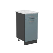 Vicco Mobiletto base per cucina Grigio-blu 40 cm PL Marmo