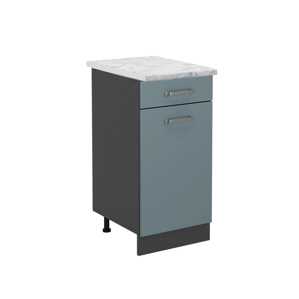 Vicco Mobiletto base per cucina Grigio-blu 40 cm PL Marmo