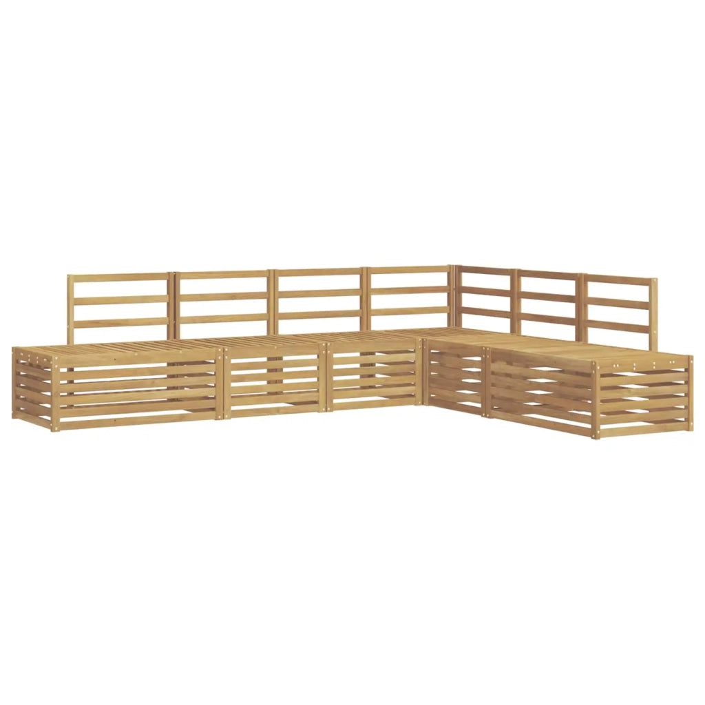 Set di divani da esterno 6 Pezzo Bianco 3392474