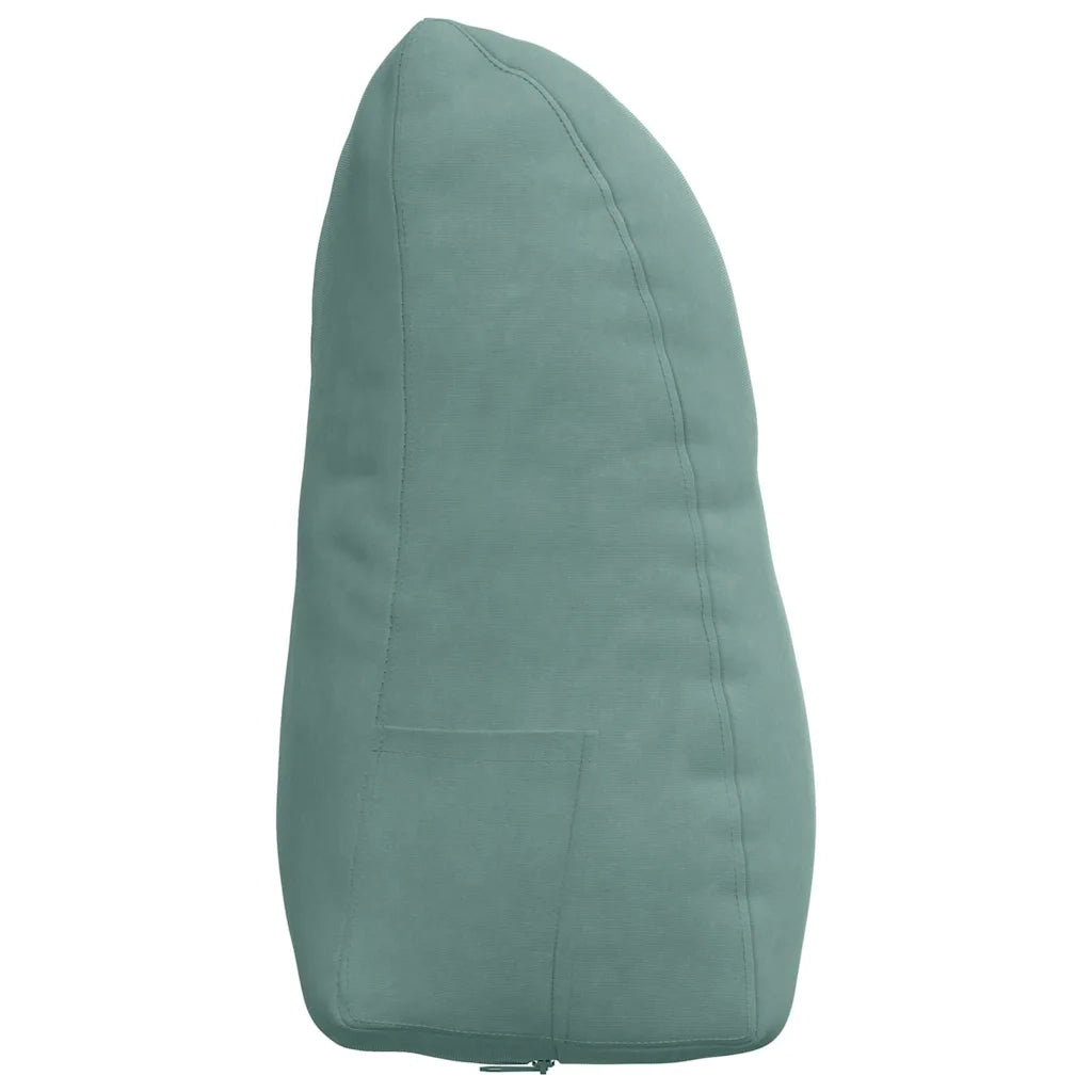 Cuscino per Schiena Verde Mare 45 x 24 x 50 cm Velluto 42014381