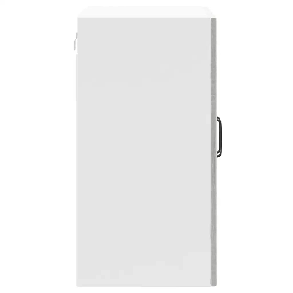 Pensile da Cucina | Mobile da Cucina con Porta in Vetro Lucca Grigio Sonoma