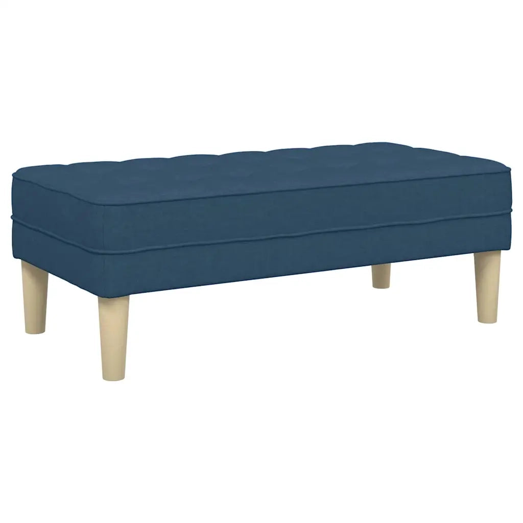 panchina con cuscino Blu 113 x 57 x 39 cm Tessuto 42001942
