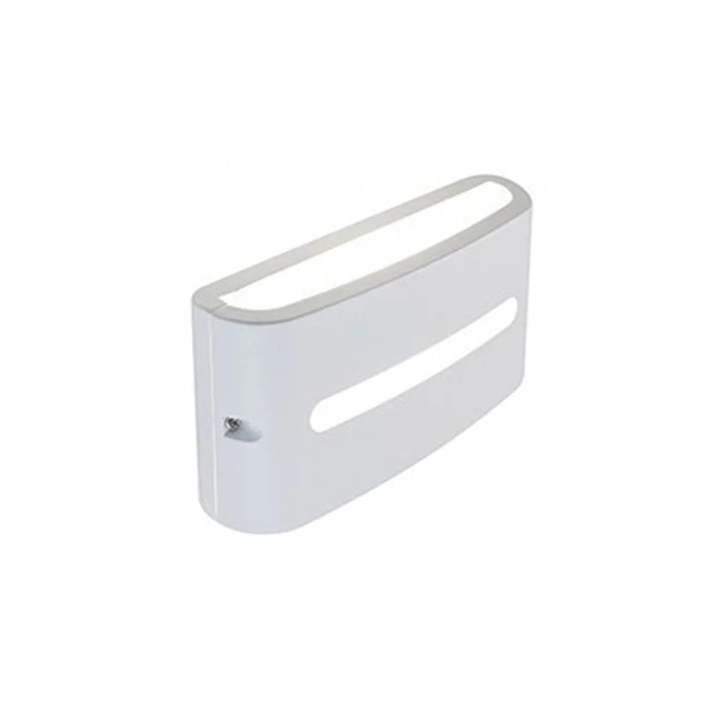 Applique Da Esterno Moderna Post Alluminio E Termoplastica Bianco Led 10W 3000K
