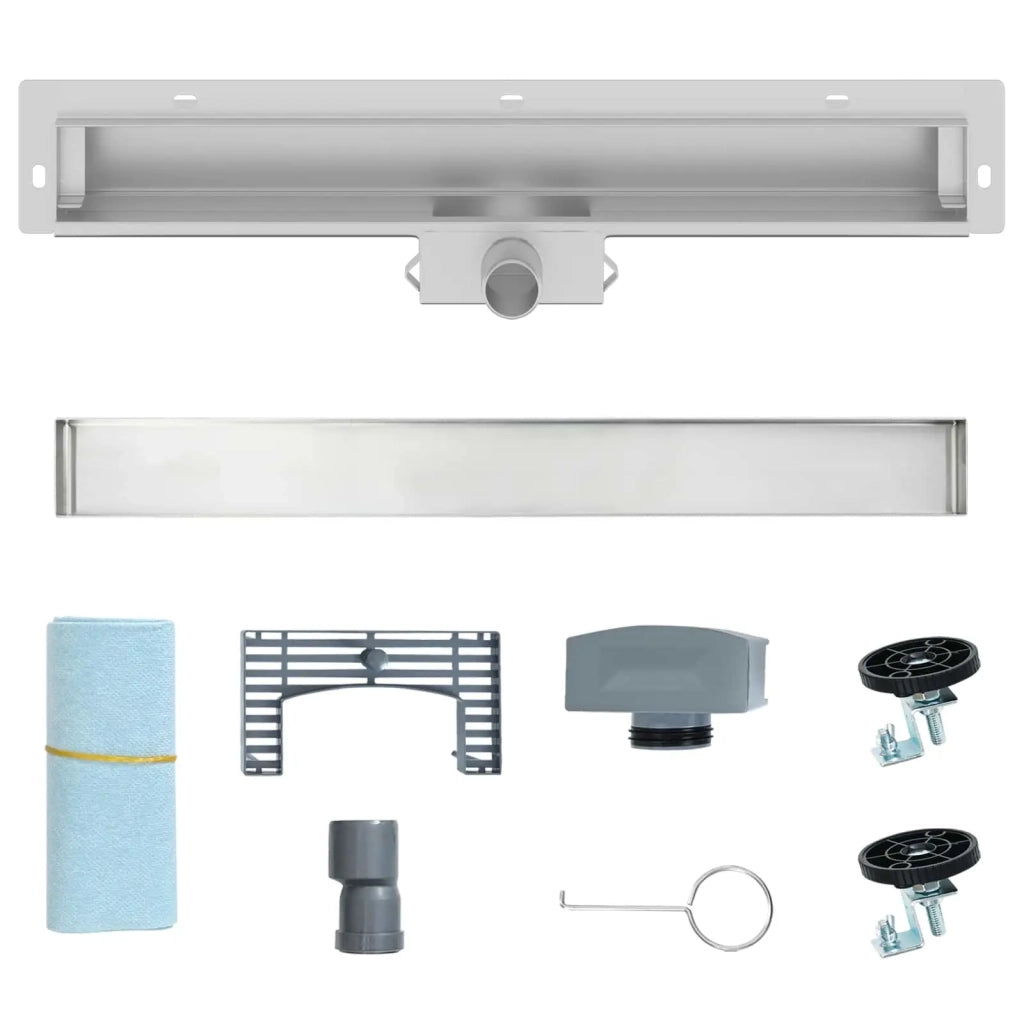 Scarico Doccia da Parete Argento 60 cm Acciaio Inox 304 42015992