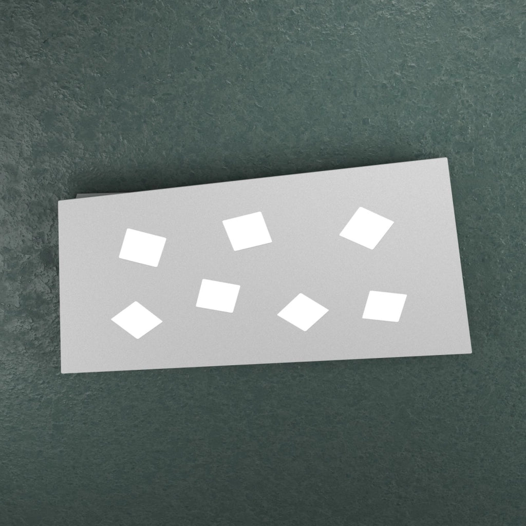 NOTE APPLIQUE-PLAFONIERA 7 LUCI GRIGIO 1140-7-GR