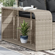 Scaffali Portaoggetti 2 pz Grigio Chiaro in Polyrattan 366188