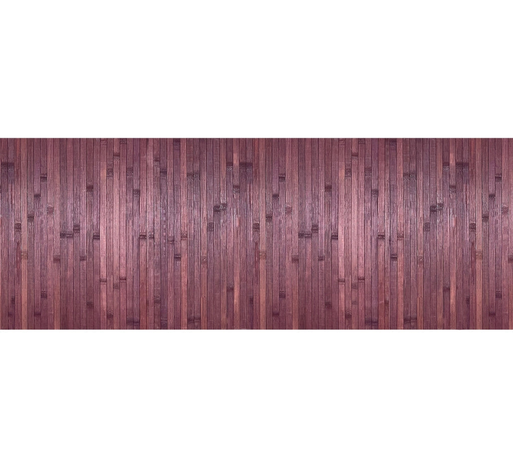 Tappeto Passatoia In Vero Bamboo Tappeto Cucina Ingresso In Legno Antiscivolo Aderente Lavabile E Antimacchia Tagliabile  - Viola - 50x400 cm