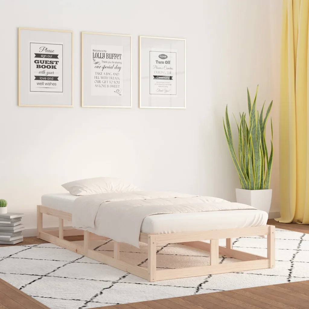 Giroletto-Struttura Letto 90x200 cm in Legno Massello 107585