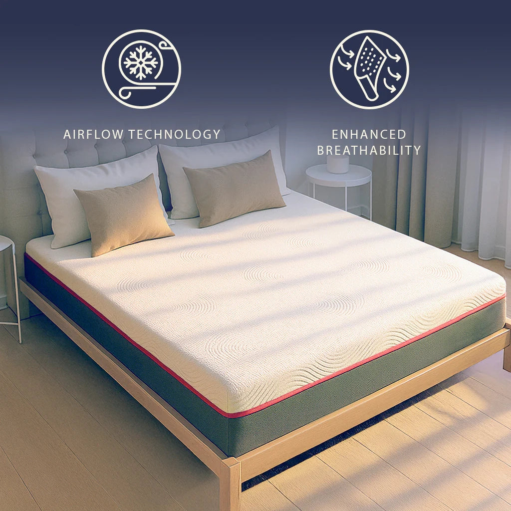 Materasso 90x200 Memory Breeze e Molle Insacchettate | Altezza 30 cm |  Sfoderabile, Anallergico e Traspirante | Made in Italy