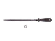 RASPE CABINET TONDE CON MANICO PLASTICA- - 8 mm.200  taglio bastardo - 2 pezzi