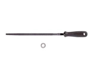 RASPE CABINET TONDE CON MANICO PLASTICA- - 8 mm.200  taglio bastardo - 2 pezzi