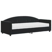 Divano letto | Sof¨¤ letto | Letto singolo con Materasso Nero 80x200 cm in Velluto