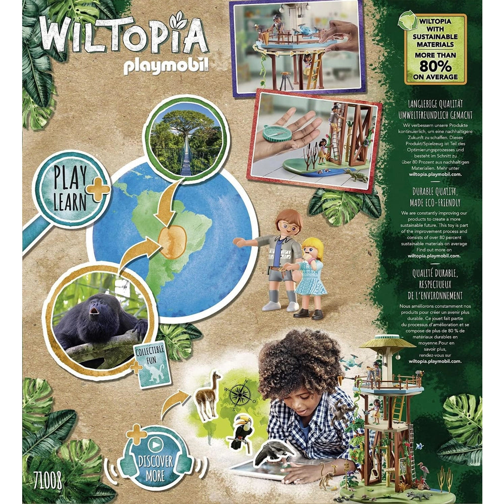 Playmobil Wiltopia Centro di Osservazione Animali dell'Amazonia Giocattolo Gioco